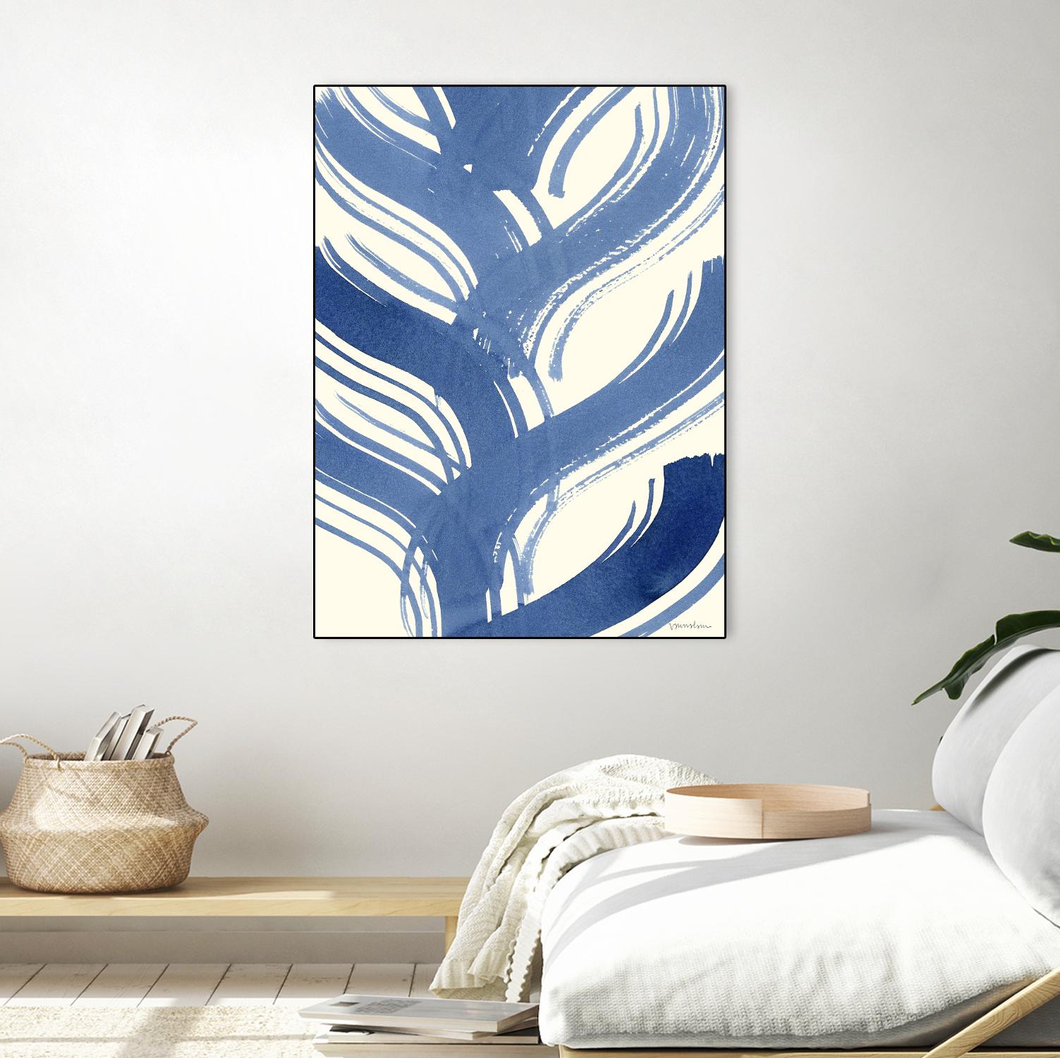 Macrame Blue IV by Vanna Lam on GIANT ART - blue abstract