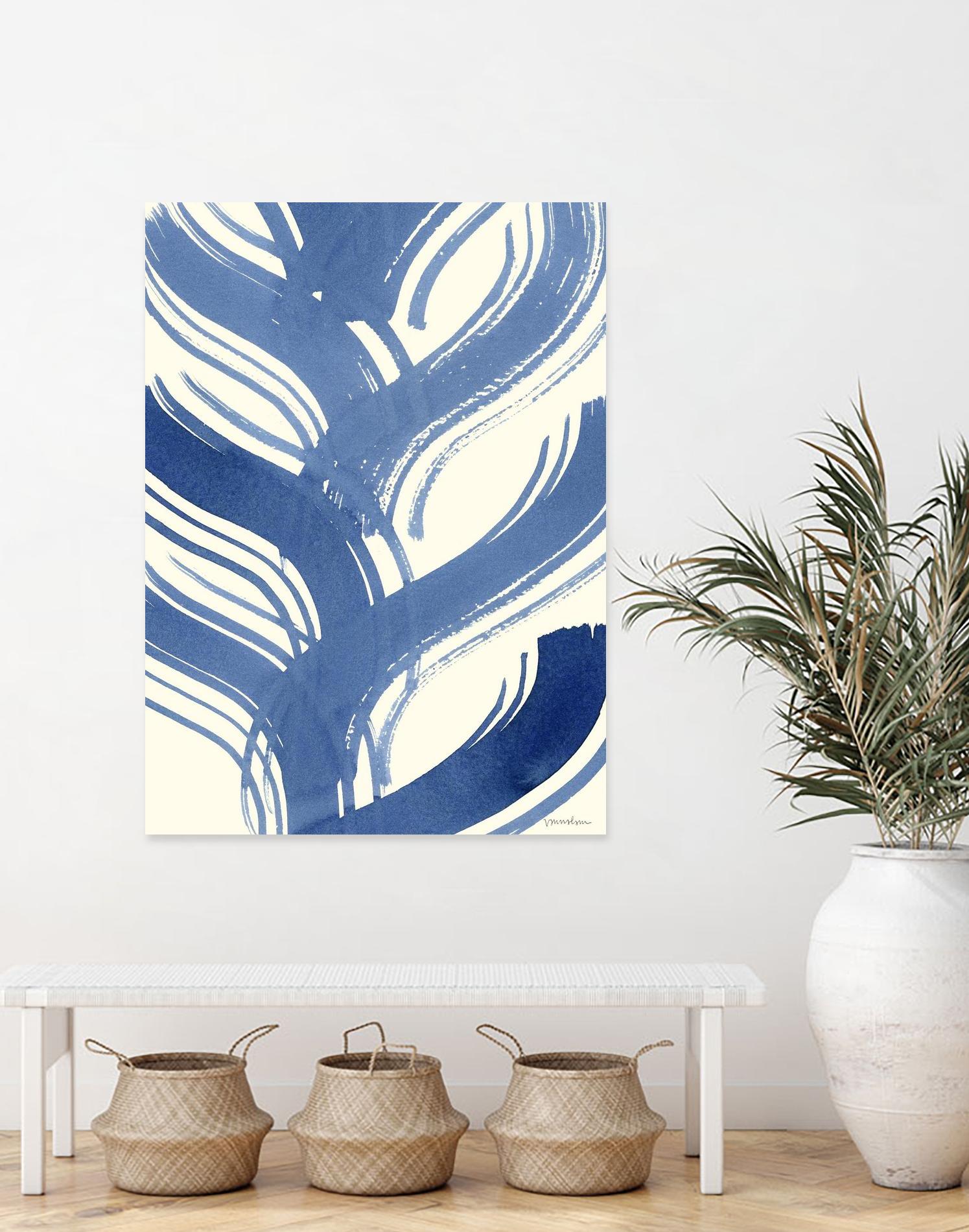Macrame Blue IV by Vanna Lam on GIANT ART - blue abstract