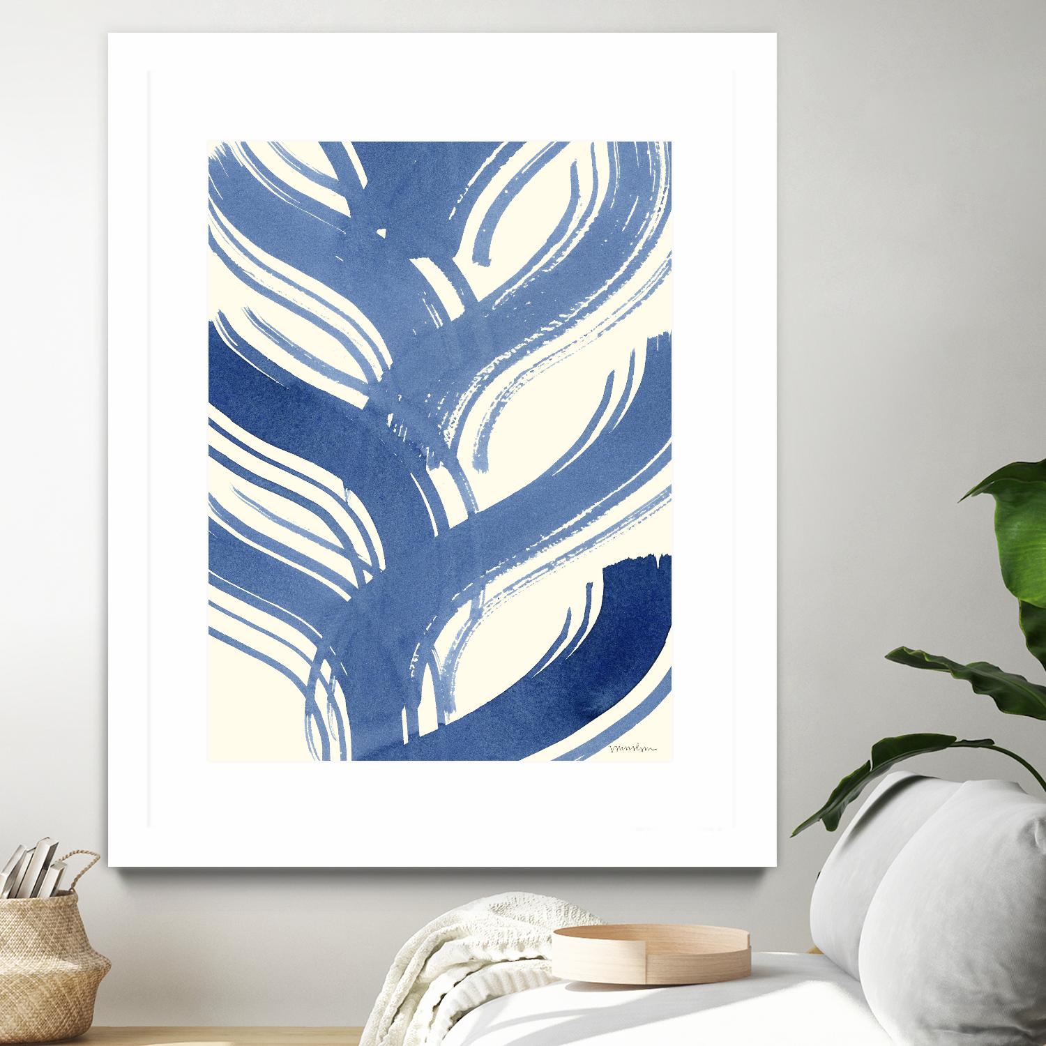 Macrame Blue IV by Vanna Lam on GIANT ART - blue abstract