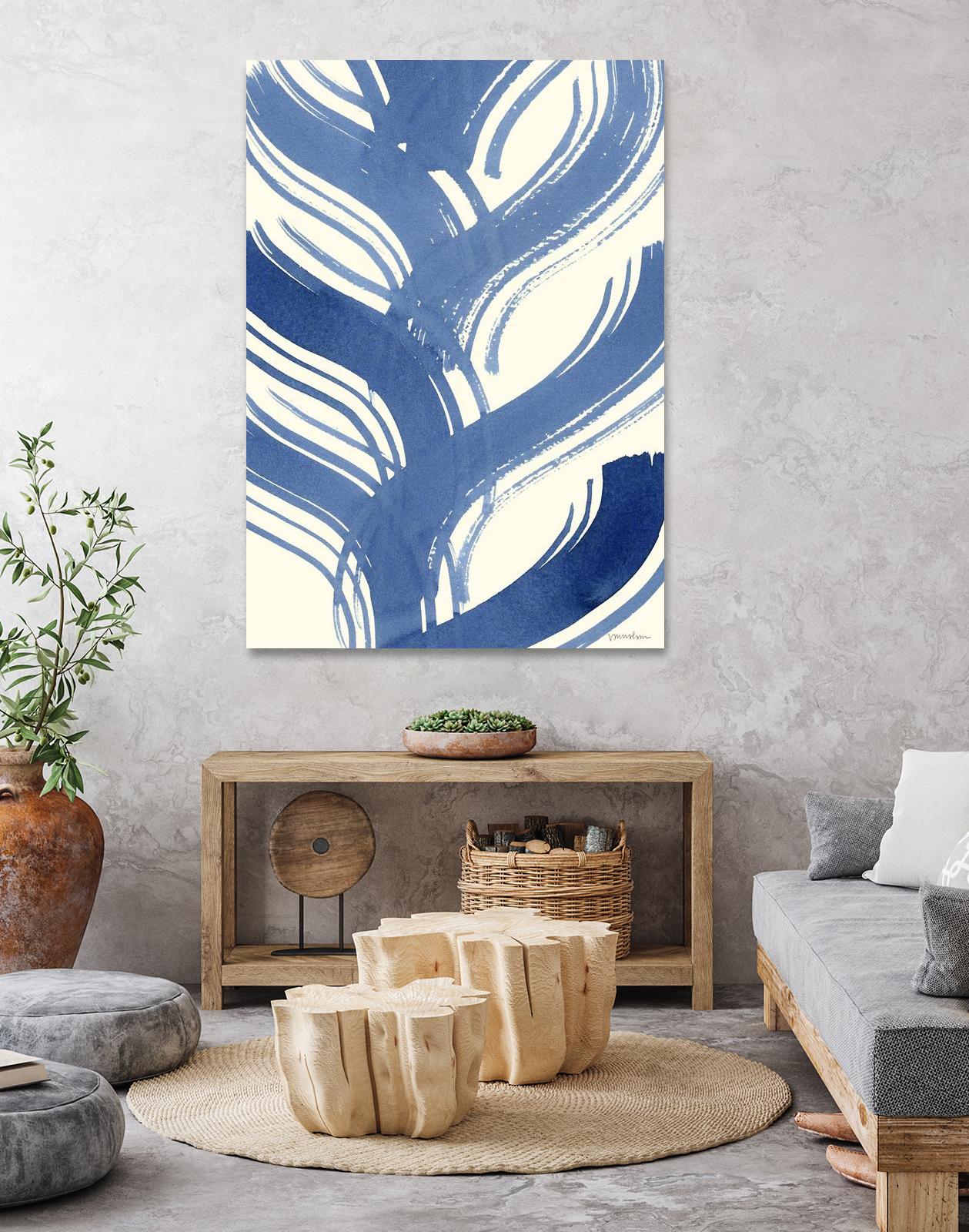 Macrame Blue IV by Vanna Lam on GIANT ART - blue abstract