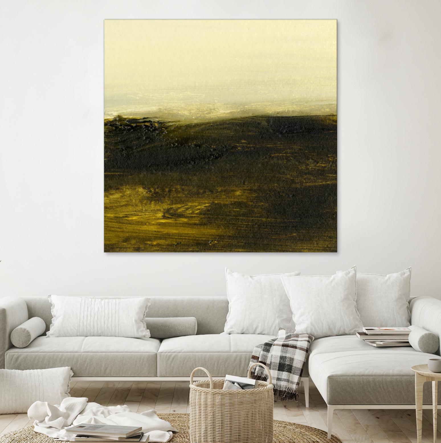 Light on the Horizon II by Sharon Gordon on GIANT ART - green abstract