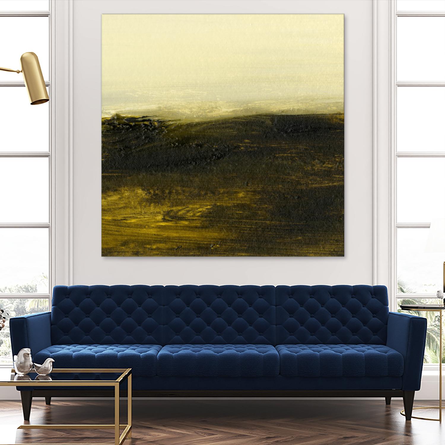 Light on the Horizon II by Sharon Gordon on GIANT ART - green abstract