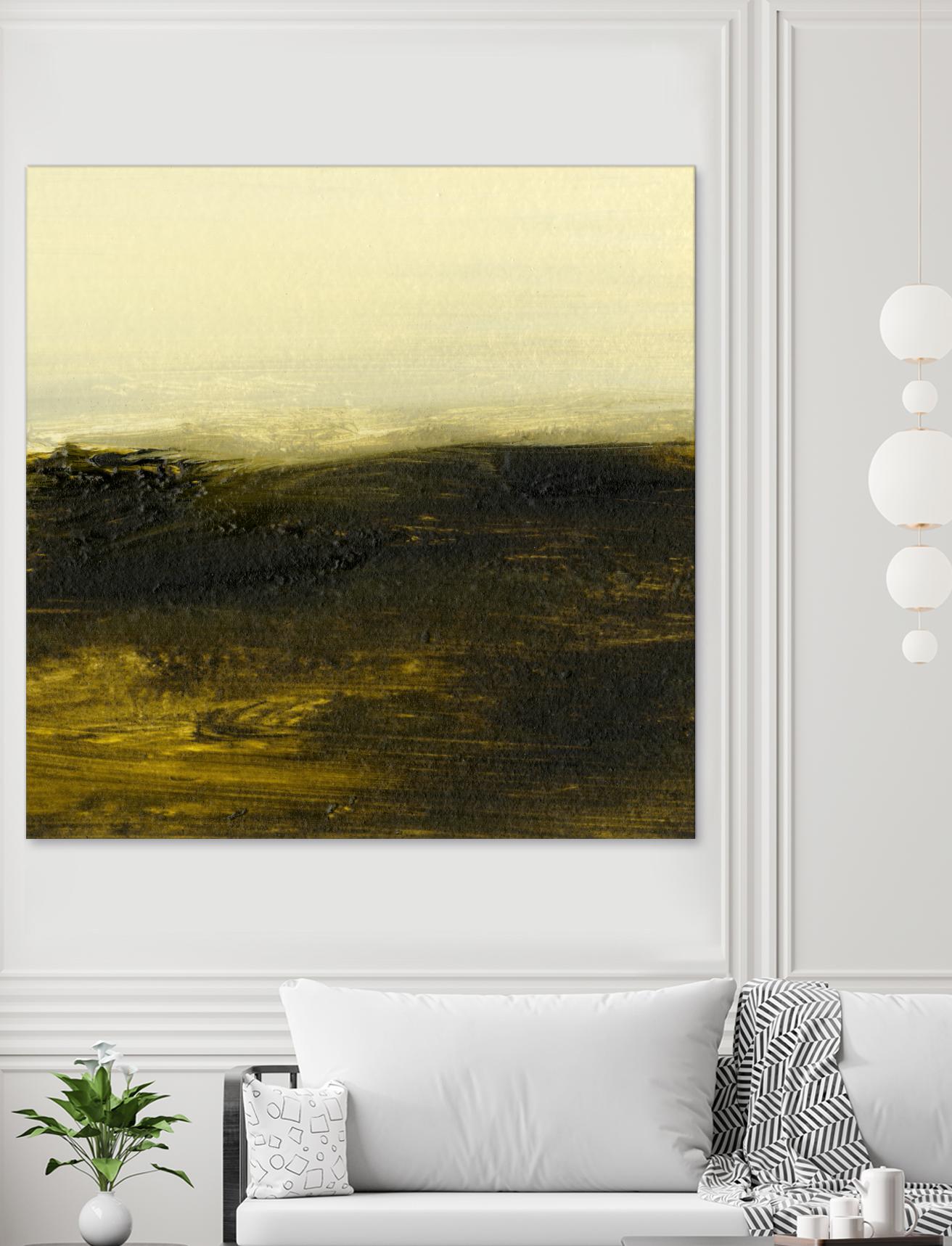 Light on the Horizon II by Sharon Gordon on GIANT ART - green abstract