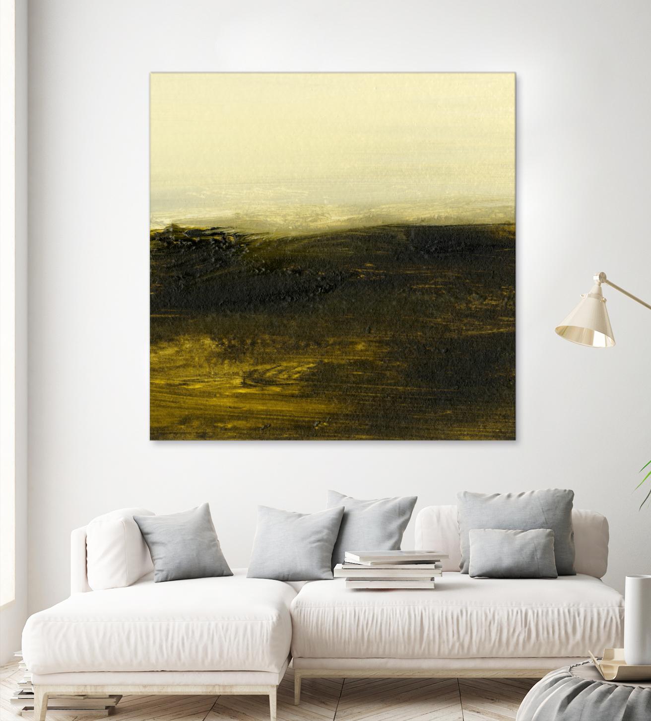 Light on the Horizon II by Sharon Gordon on GIANT ART - green abstract