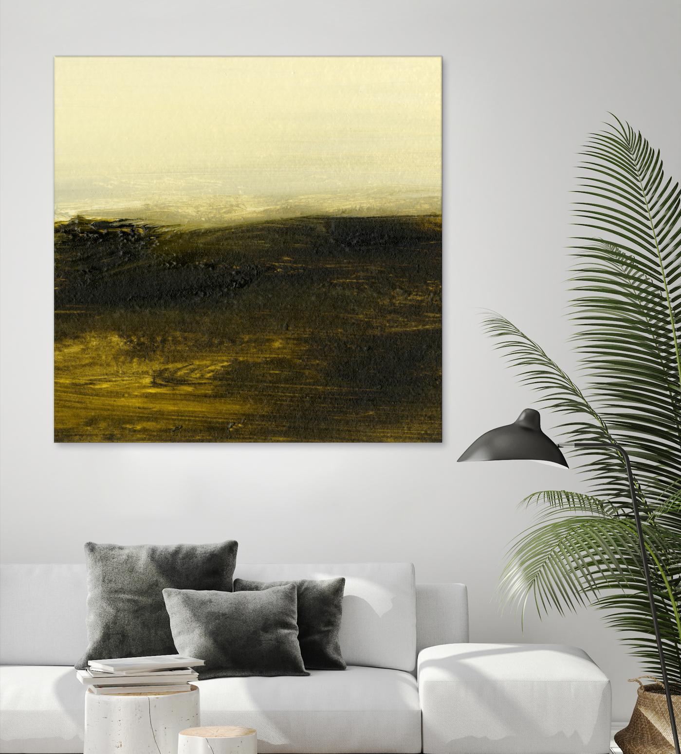 Light on the Horizon II by Sharon Gordon on GIANT ART - green abstract