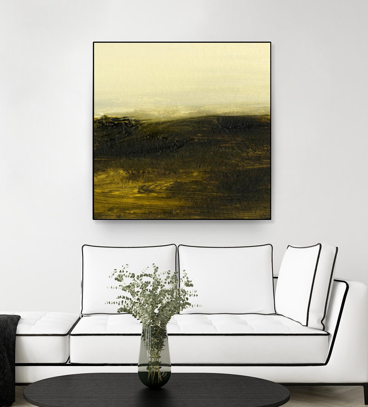 Light on the Horizon II by Sharon Gordon on GIANT ART - green abstract