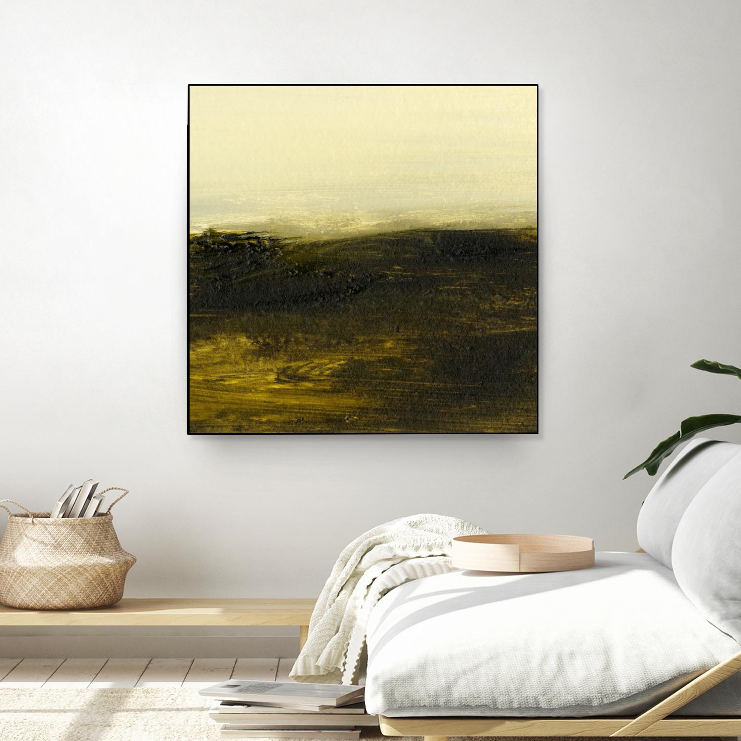 Light on the Horizon II by Sharon Gordon on GIANT ART - green abstract