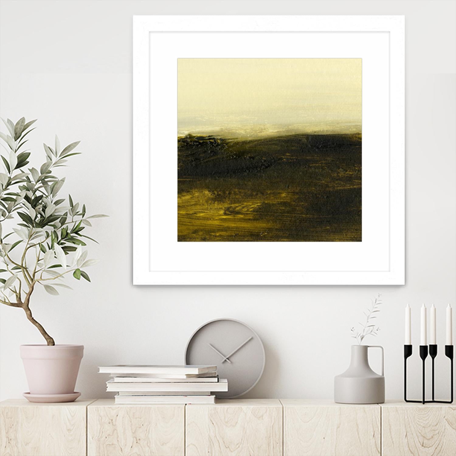 Light on the Horizon II by Sharon Gordon on GIANT ART - green abstract