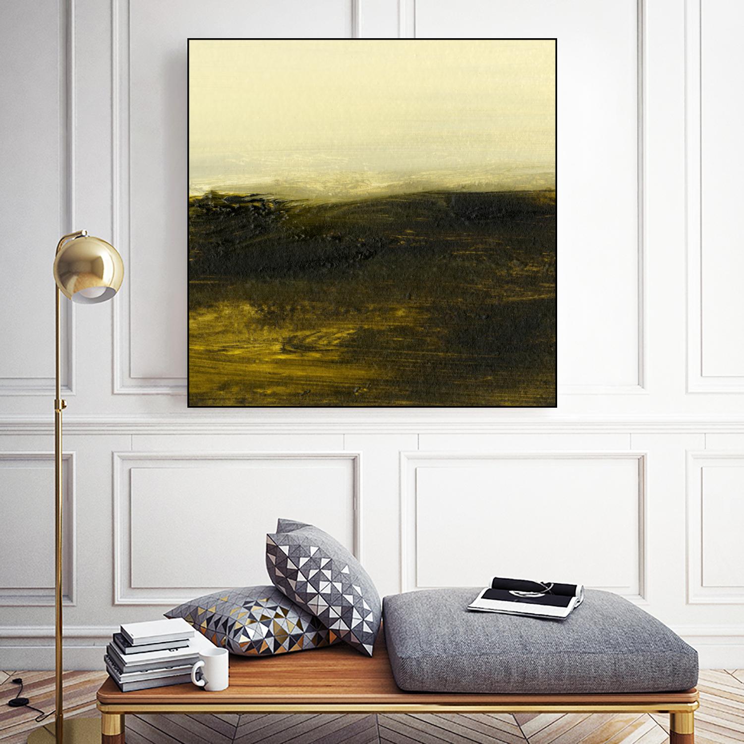 Light on the Horizon II by Sharon Gordon on GIANT ART - green abstract