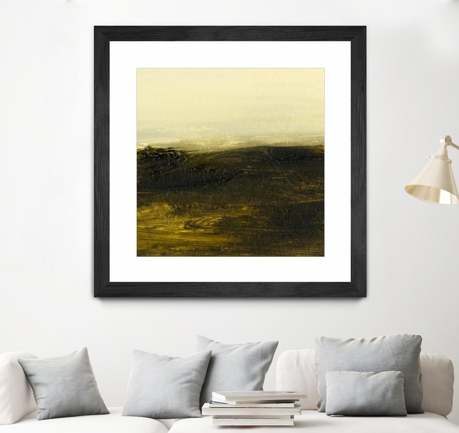 Light on the Horizon II by Sharon Gordon on GIANT ART - green abstract