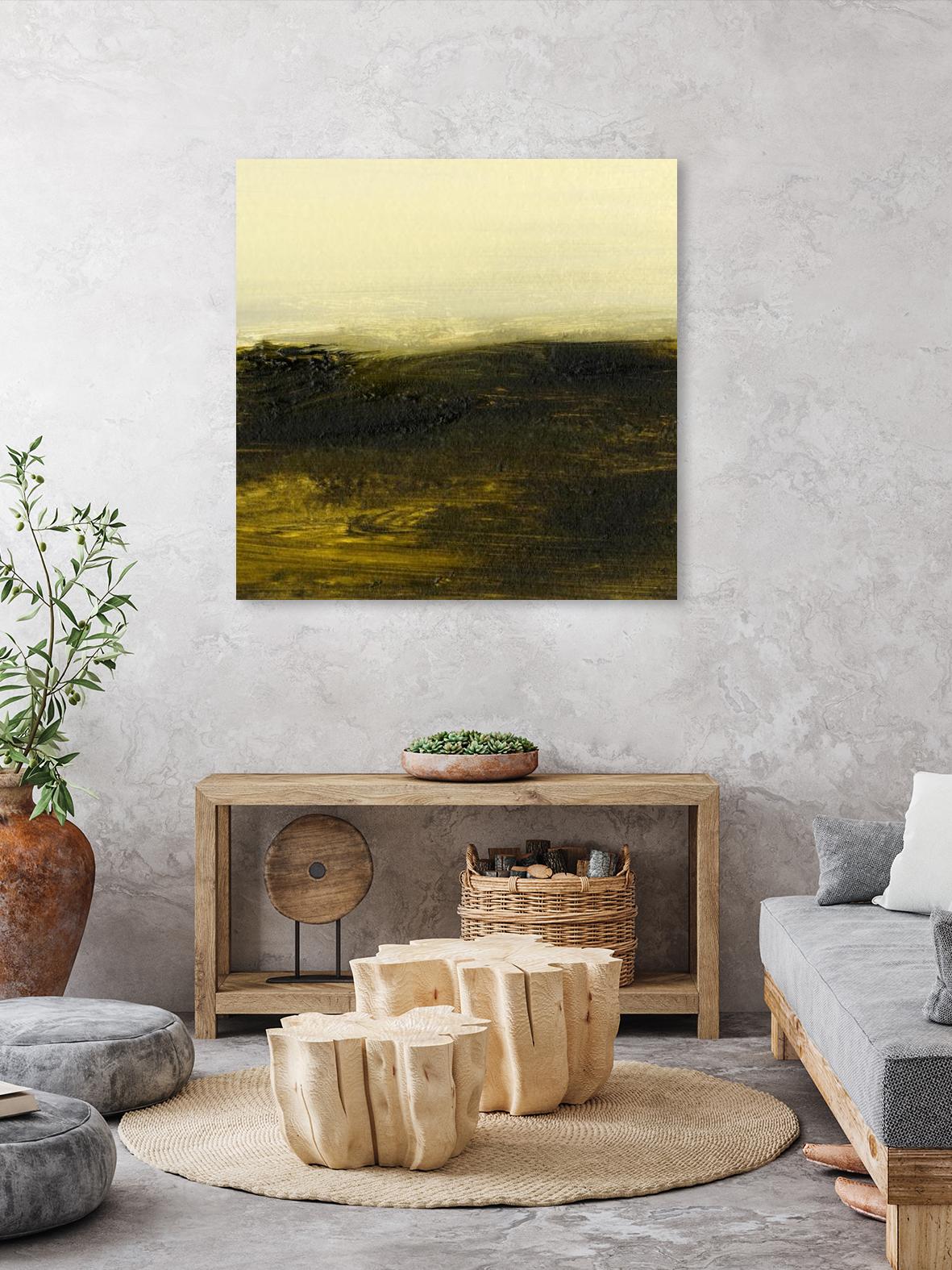 Light on the Horizon II by Sharon Gordon on GIANT ART - green abstract