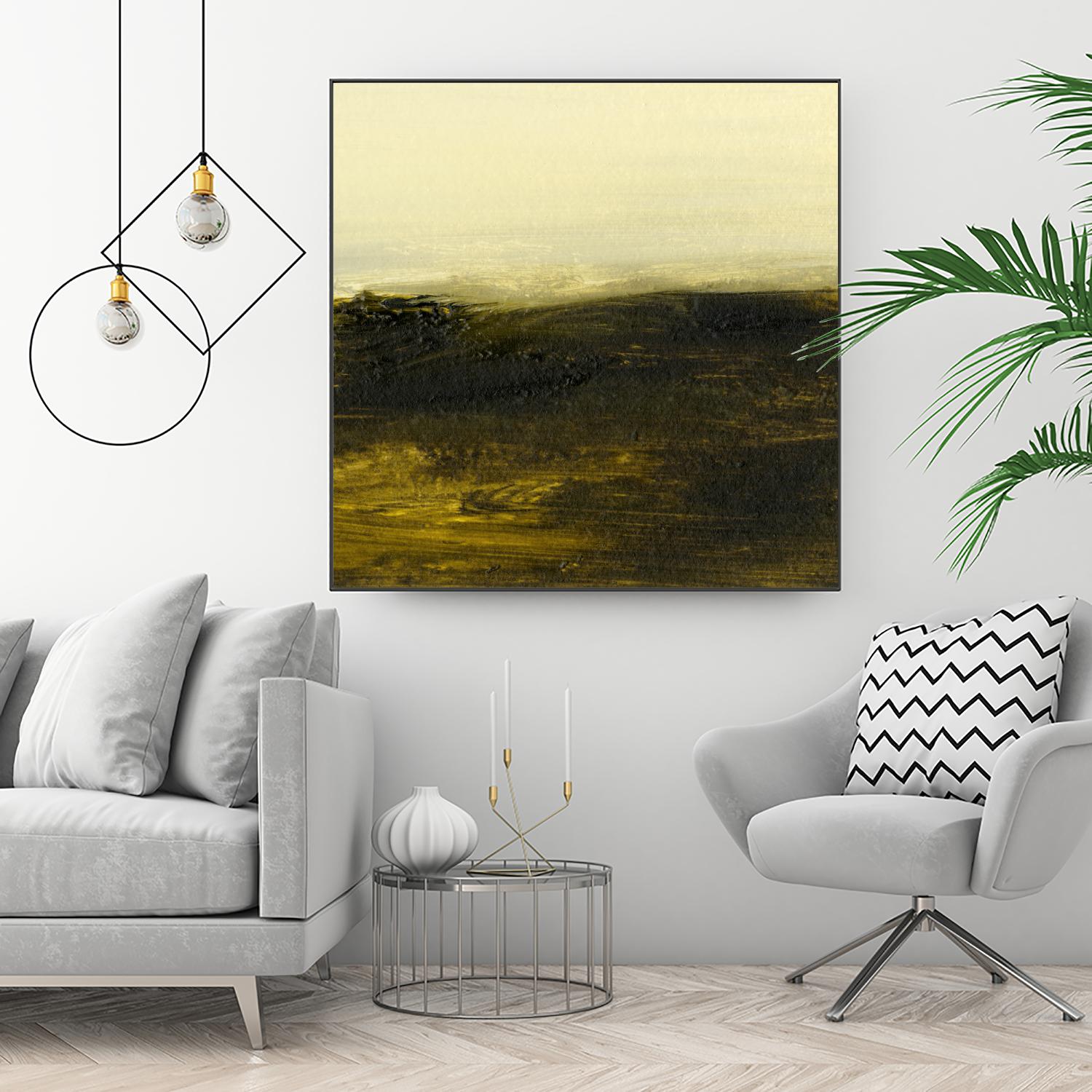 Light on the Horizon II by Sharon Gordon on GIANT ART - green abstract