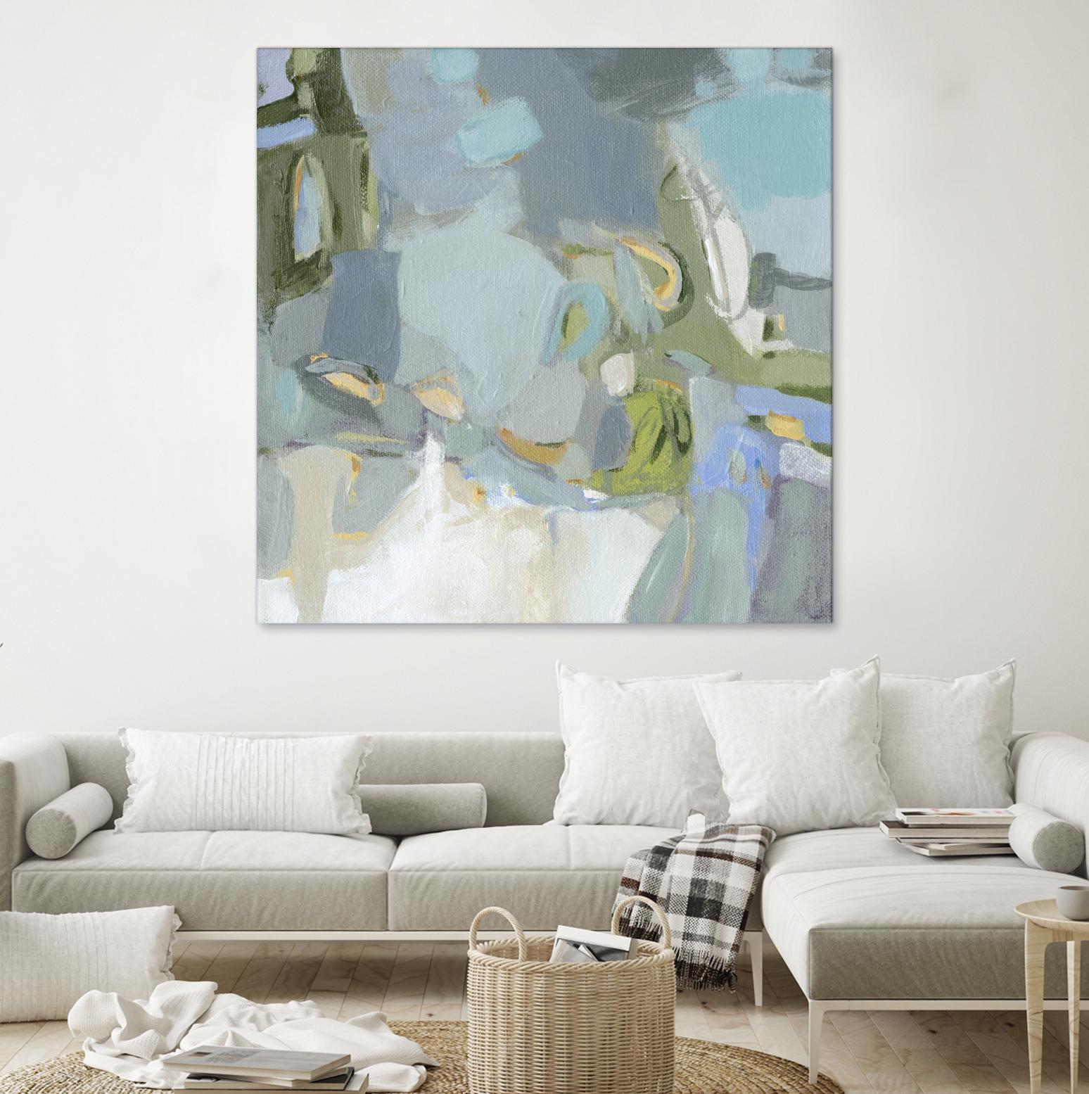 Moonlight by Christina Long on GIANT ART - green abstract