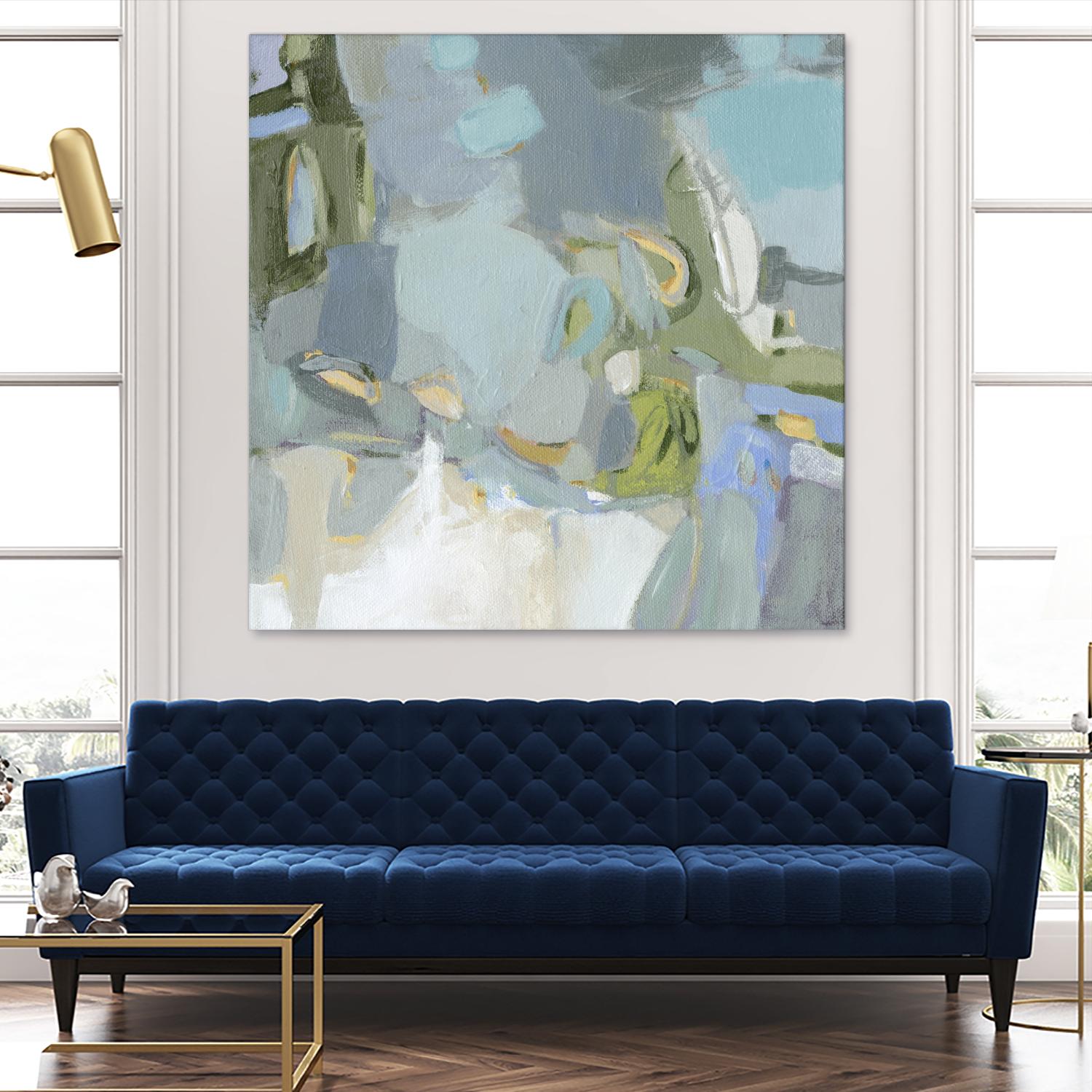 Moonlight by Christina Long on GIANT ART - green abstract