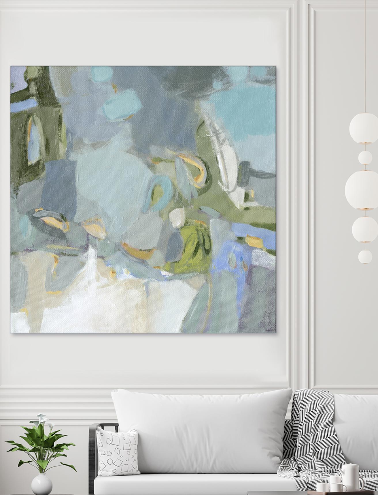 Moonlight by Christina Long on GIANT ART - green abstract