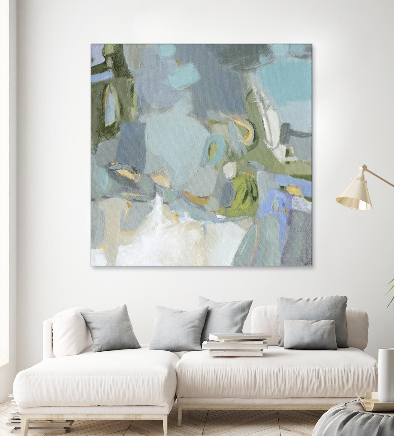 Moonlight by Christina Long on GIANT ART - green abstract