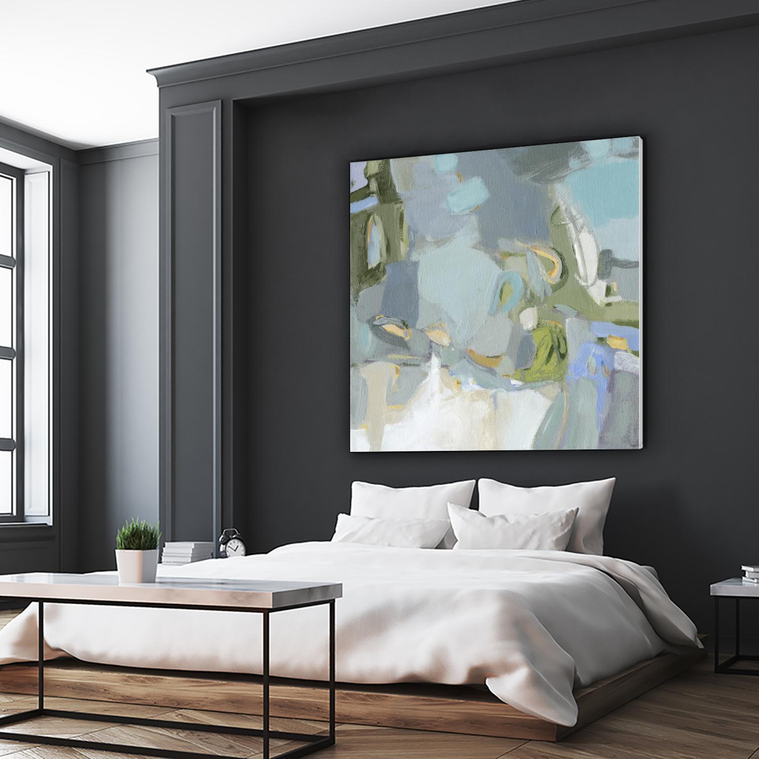 Moonlight by Christina Long on GIANT ART - green abstract