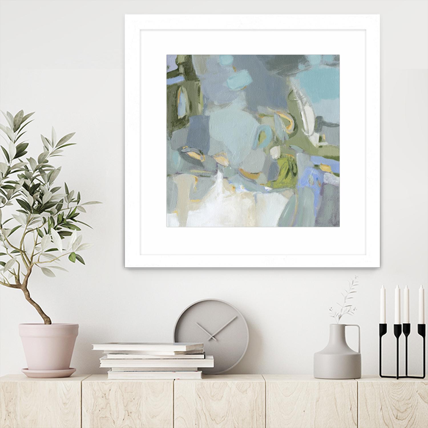 Moonlight by Christina Long on GIANT ART - green abstract