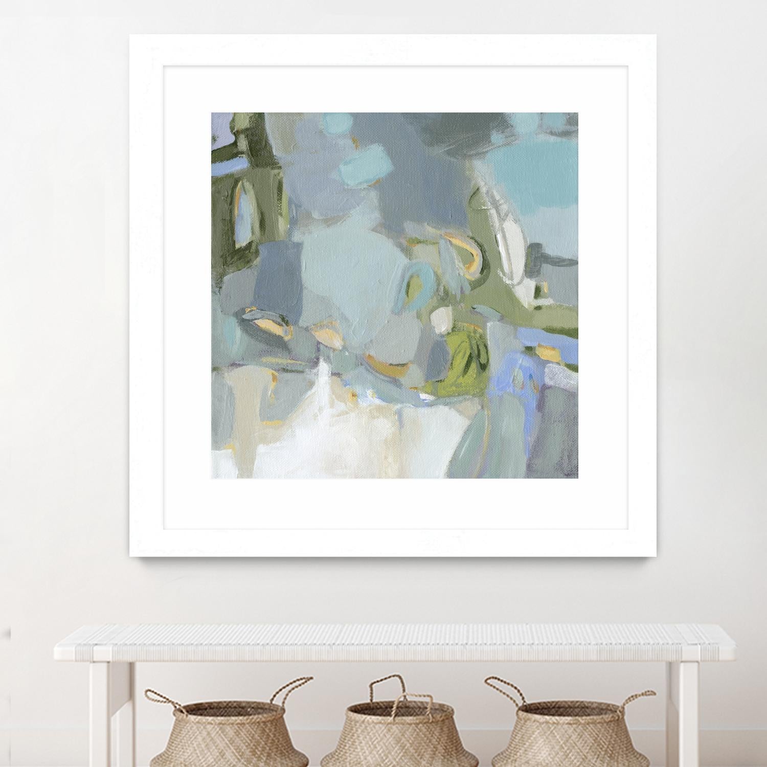 Moonlight by Christina Long on GIANT ART - green abstract