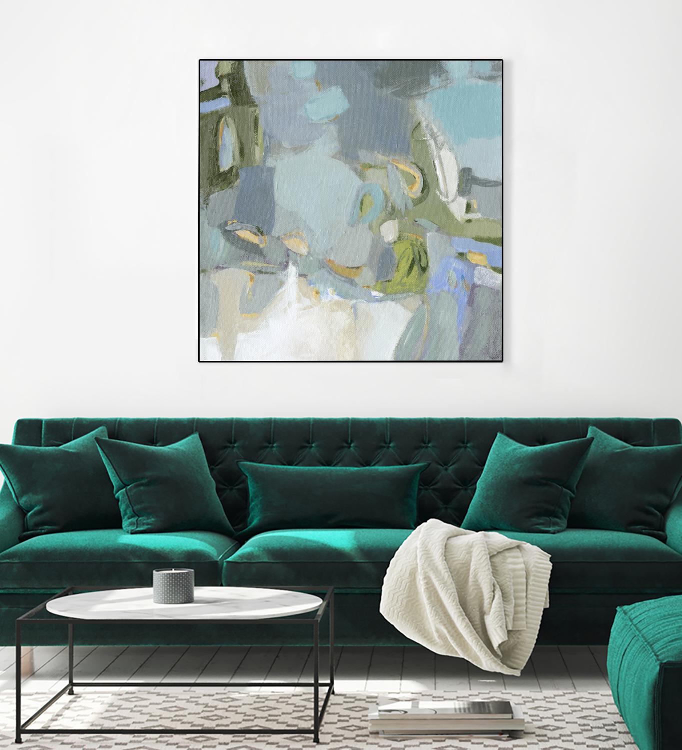 Moonlight by Christina Long on GIANT ART - green abstract