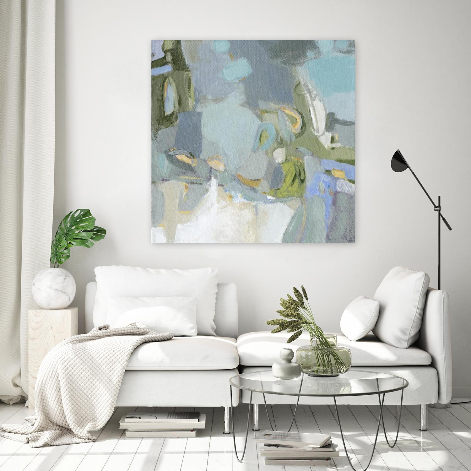 Moonlight by Christina Long on GIANT ART - green abstract