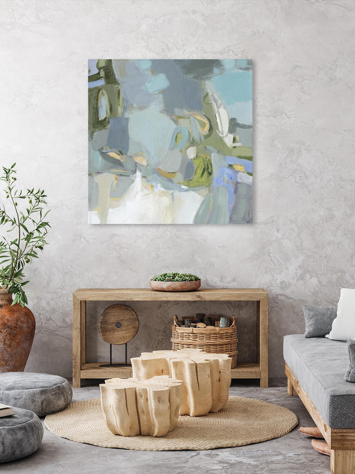 Moonlight by Christina Long on GIANT ART - green abstract