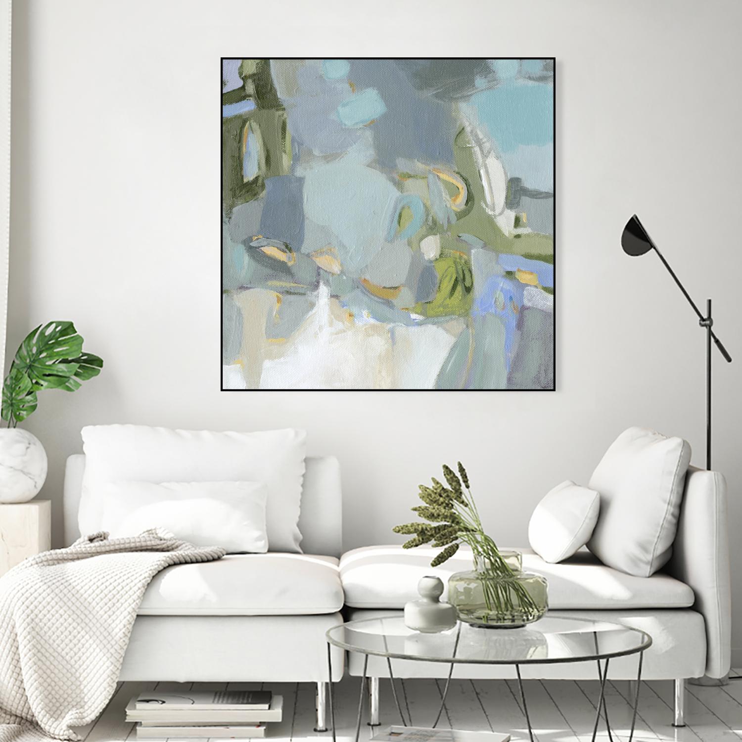 Moonlight by Christina Long on GIANT ART - green abstract