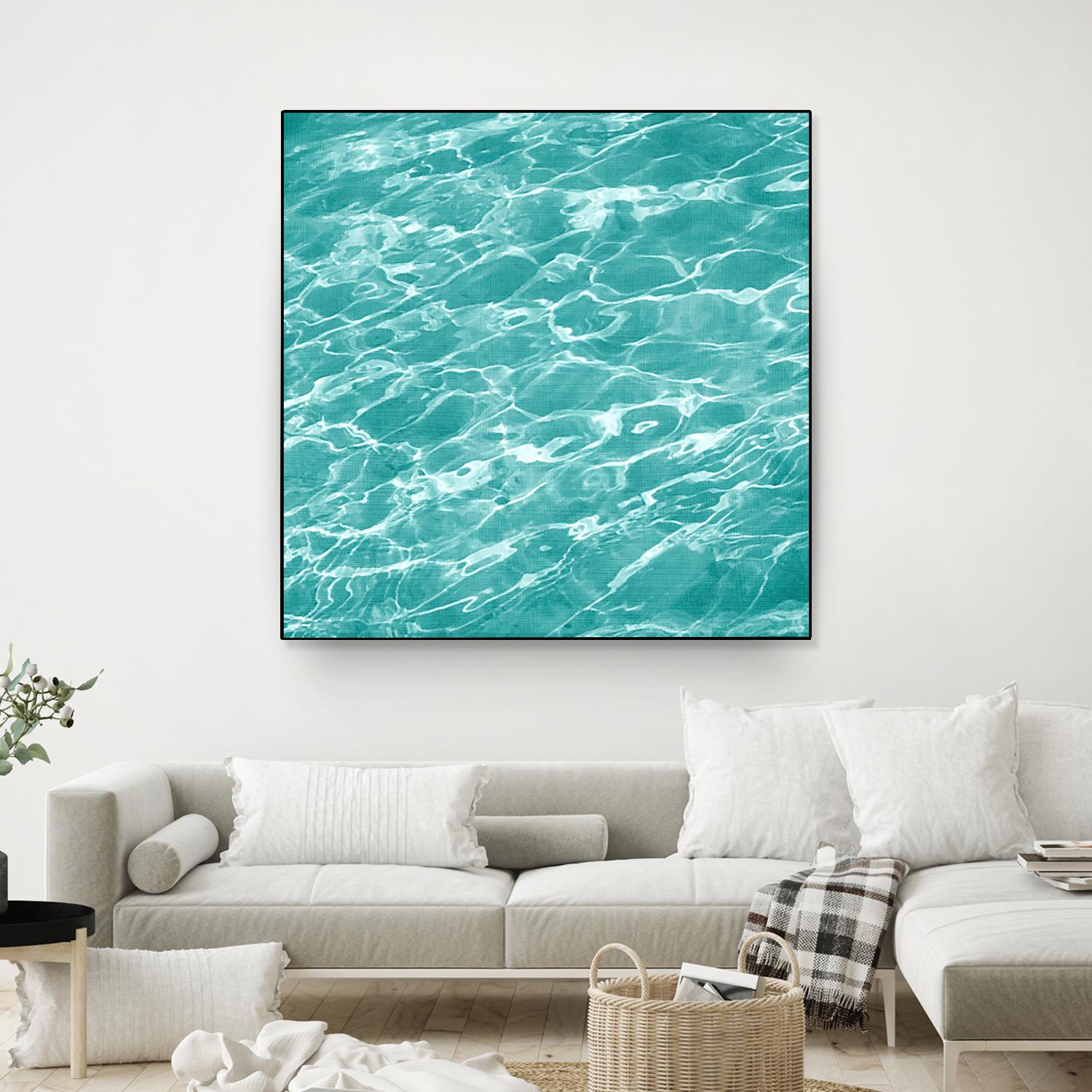 Ripple II by Chariklia Zarris on GIANT ART - aqua coastal & tropical water