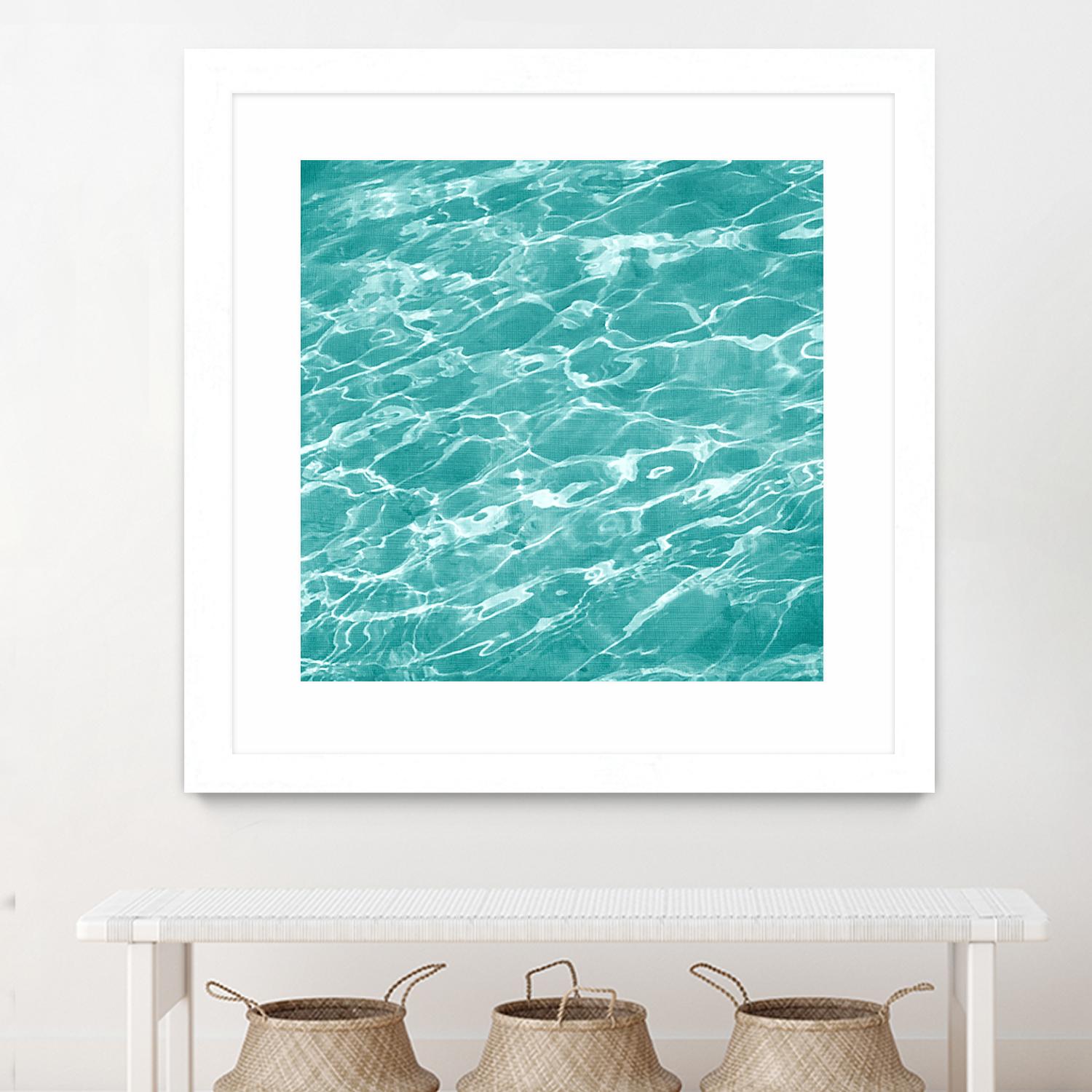 Ripple II by Chariklia Zarris on GIANT ART - aqua coastal & tropical water