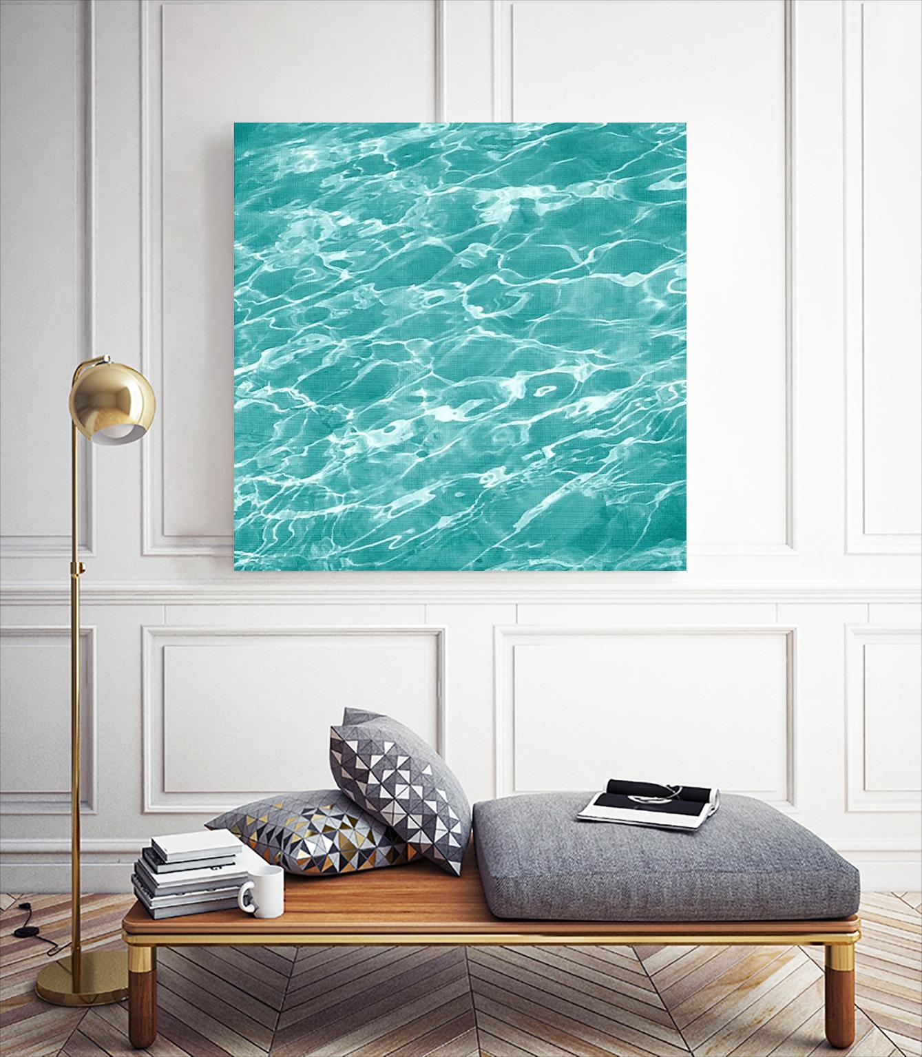 Ripple II by Chariklia Zarris on GIANT ART - aqua coastal & tropical water