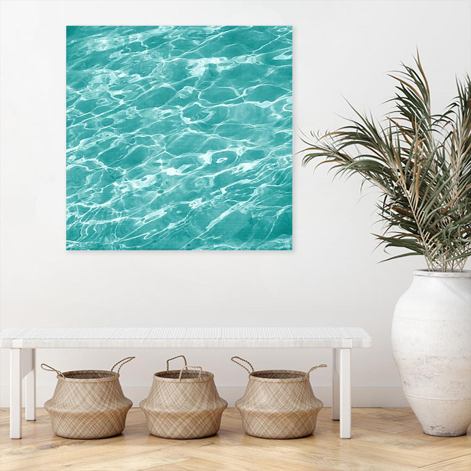 Ripple II by Chariklia Zarris on GIANT ART - aqua coastal & tropical water