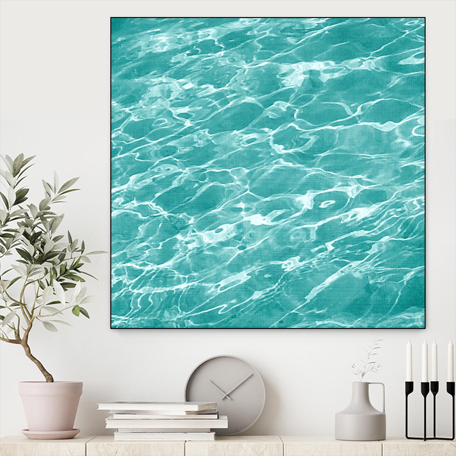 Ripple II by Chariklia Zarris on GIANT ART - aqua coastal & tropical water