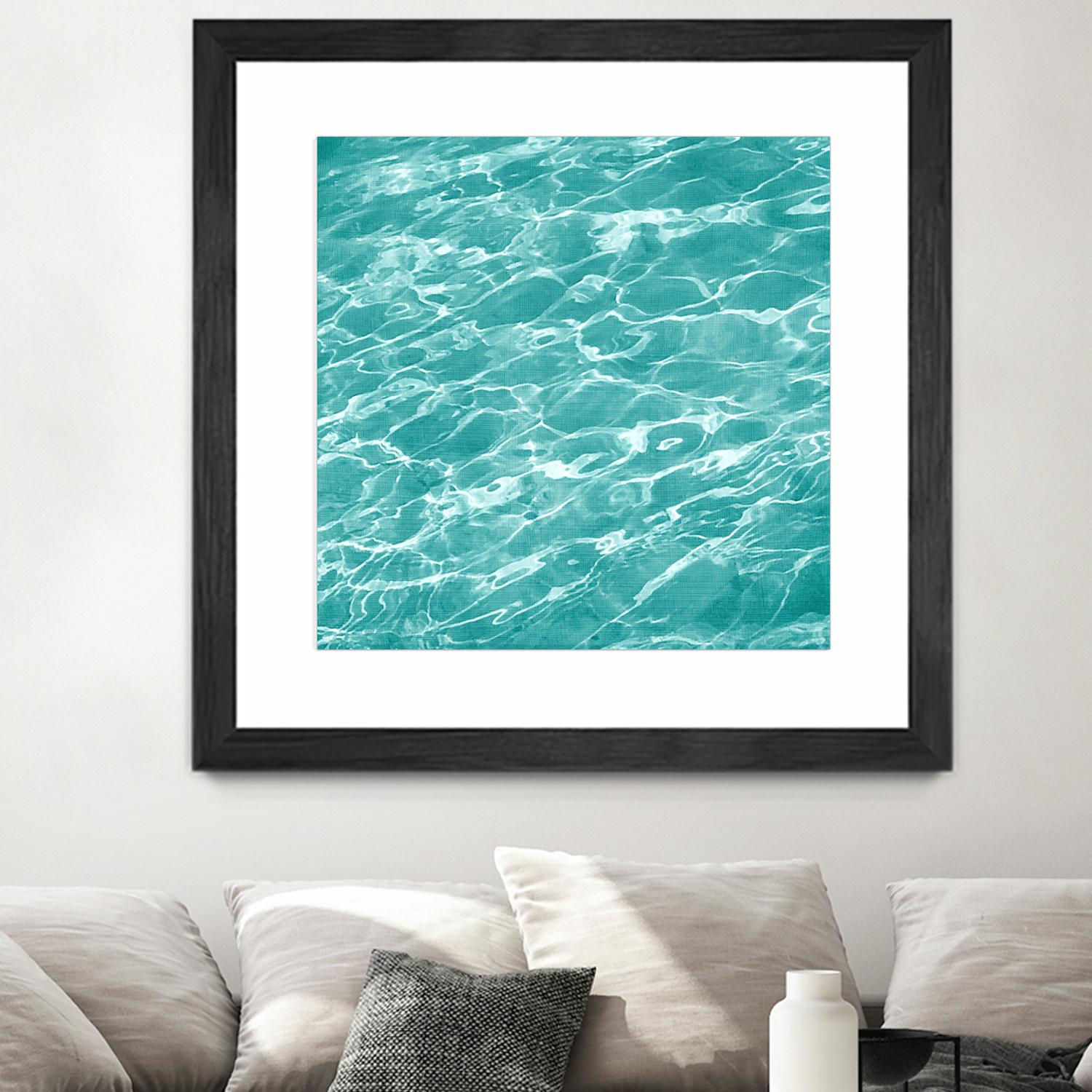 Ripple II by Chariklia Zarris on GIANT ART - aqua coastal & tropical water