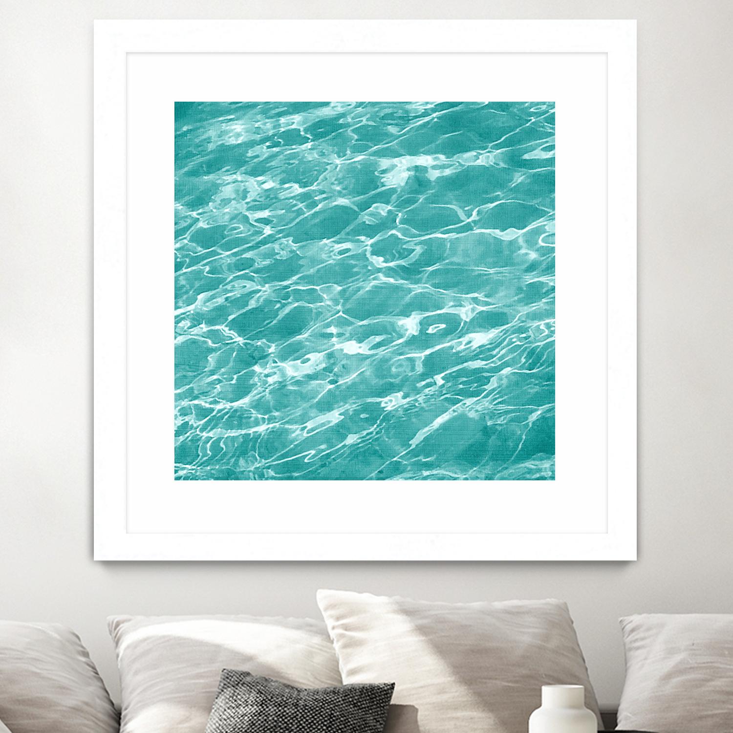 Ripple II by Chariklia Zarris on GIANT ART - aqua coastal & tropical water