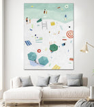 Beach Vista I by Emma Scarvey on GIANT ART - red coastal & tropical abstract