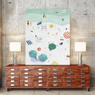 Beach Vista I by Emma Scarvey on GIANT ART - red coastal & tropical abstract