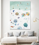 Beach Vista II by Emma Scarvey on GIANT ART - green coastal & tropical beach