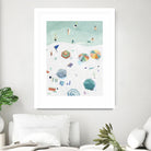 Beach Vista II by Emma Scarvey on GIANT ART - green coastal & tropical beach