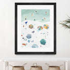 Beach Vista II by Emma Scarvey on GIANT ART - green coastal & tropical beach