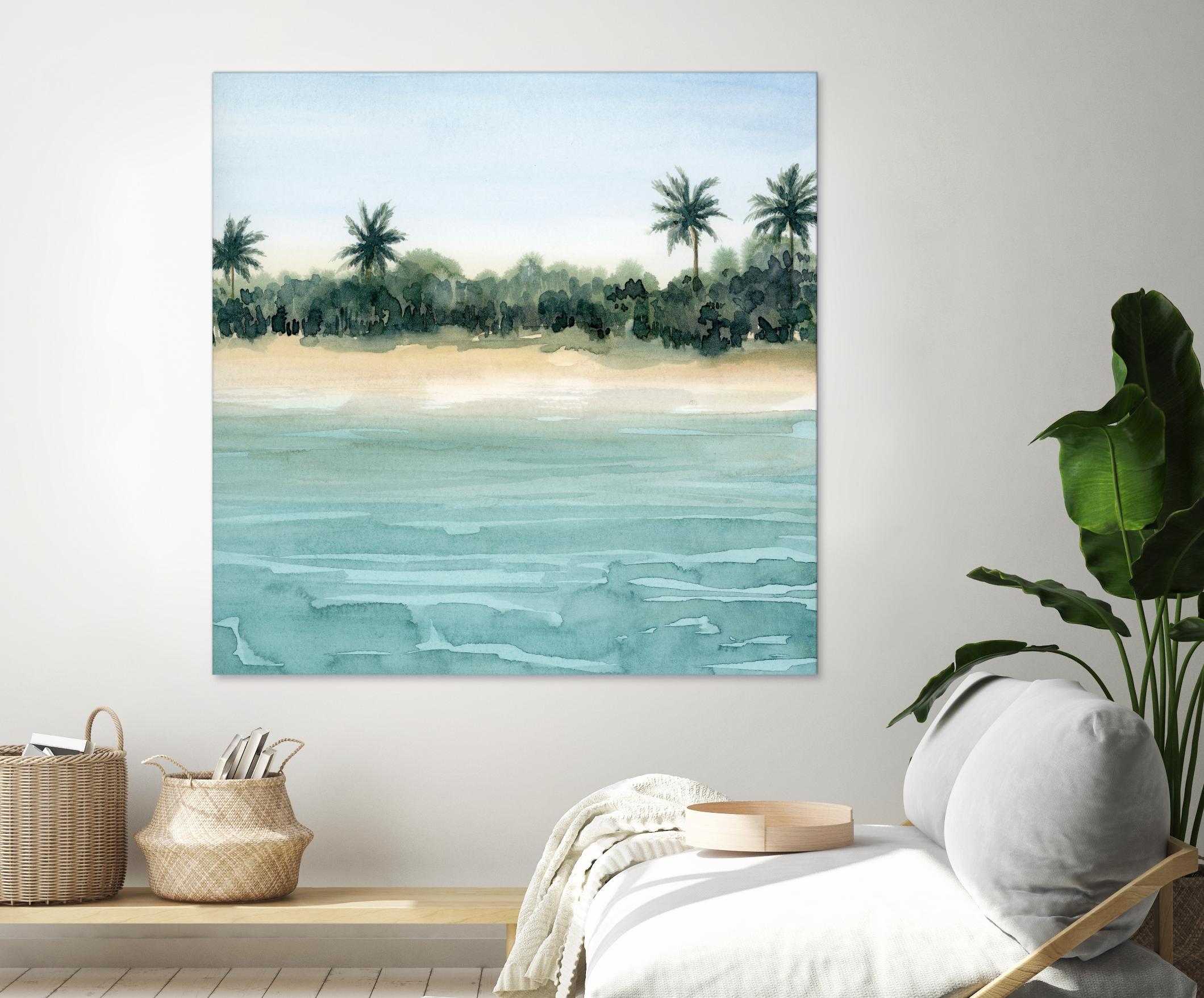 Paradis II by Grace Popp on GIANT ART - beige landscapes & seascapes beach
