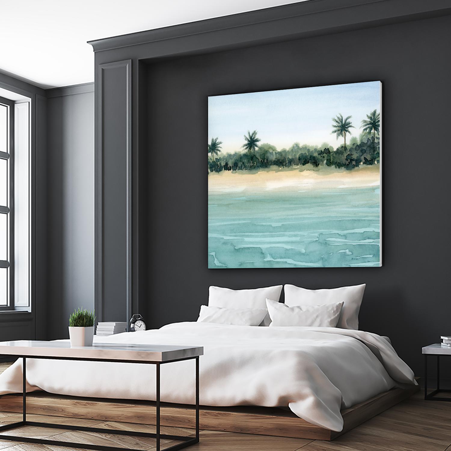 Paradis II by Grace Popp on GIANT ART - beige landscapes & seascapes beach