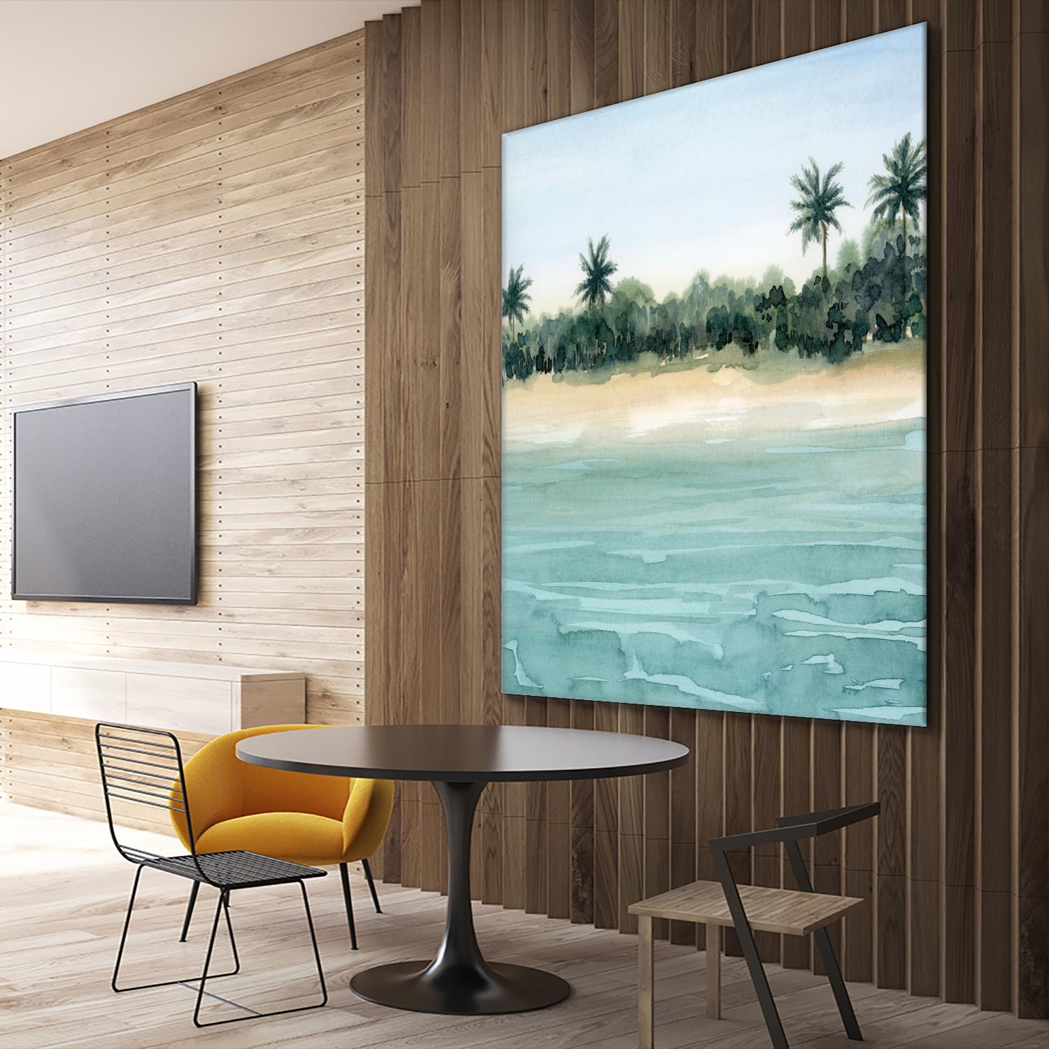 Paradis II by Grace Popp on GIANT ART - beige landscapes & seascapes beach