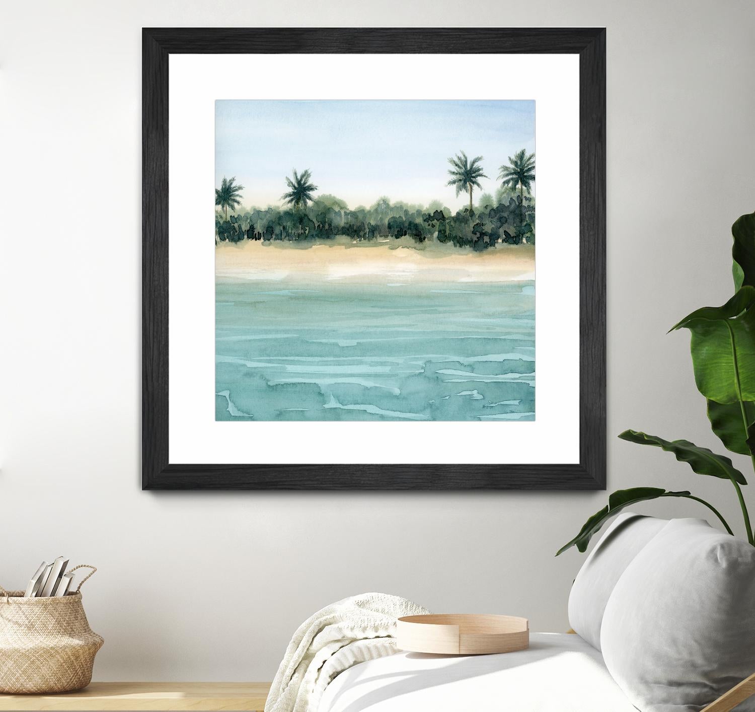 Paradis II by Grace Popp on GIANT ART - beige landscapes & seascapes beach