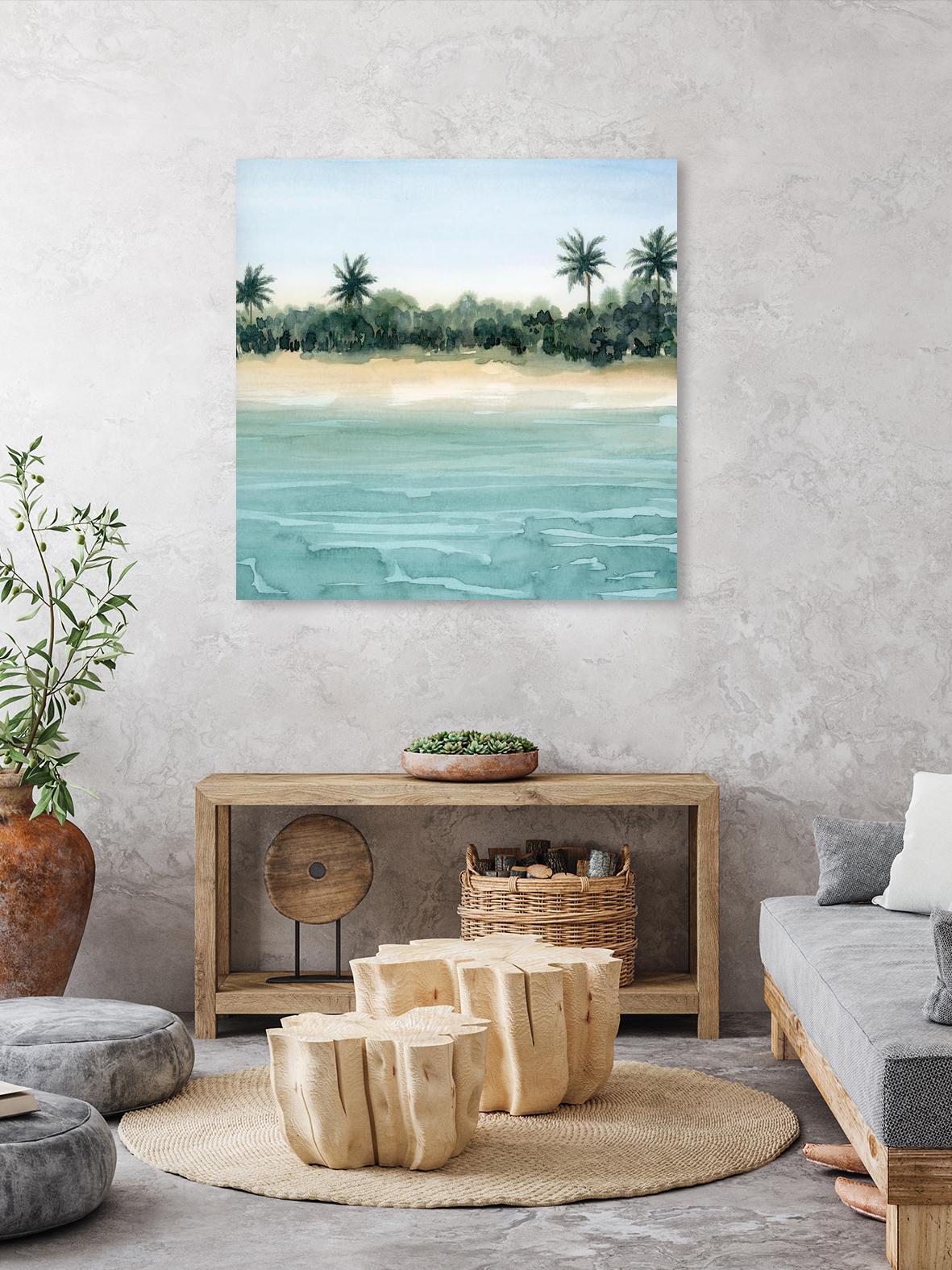 Paradis II by Grace Popp on GIANT ART - beige landscapes & seascapes beach