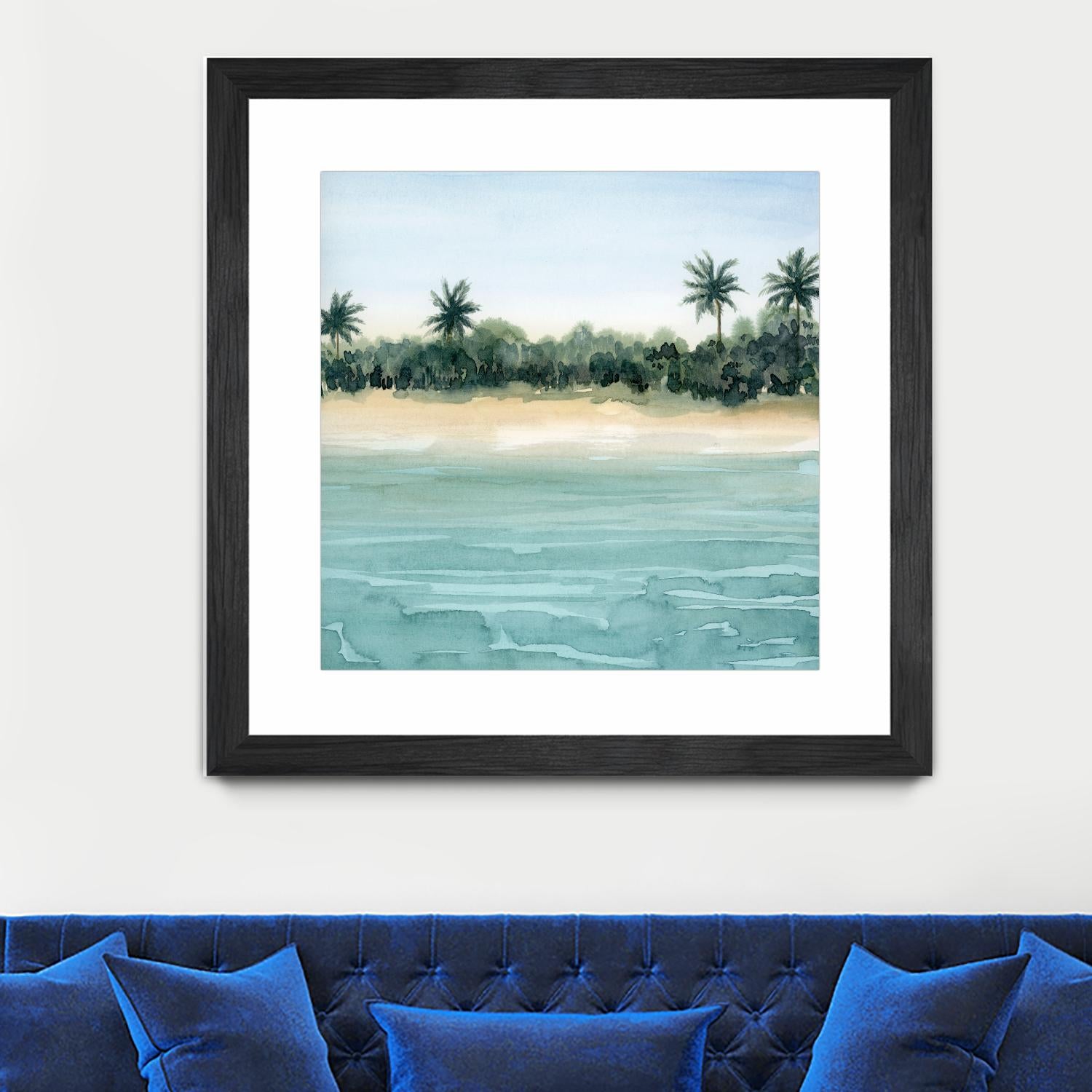 Paradis II by Grace Popp on GIANT ART - beige landscapes & seascapes beach