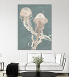 Jellyfish Dance I by Grace Popp on GIANT ART - pink coastal & tropical abstract