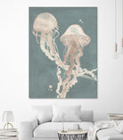 Jellyfish Dance I by Grace Popp on GIANT ART - pink coastal & tropical abstract