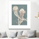 Jellyfish Dance I by Grace Popp on GIANT ART - pink coastal & tropical abstract