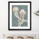 Jellyfish Dance I by Grace Popp on GIANT ART - pink coastal & tropical abstract