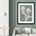 Jellyfish Dance I by Grace Popp on GIANT ART - pink coastal & tropical abstract